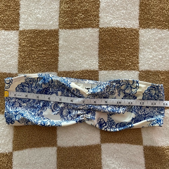 AMERICAN APPAREL blue & white bikini - Picture 4 of 6